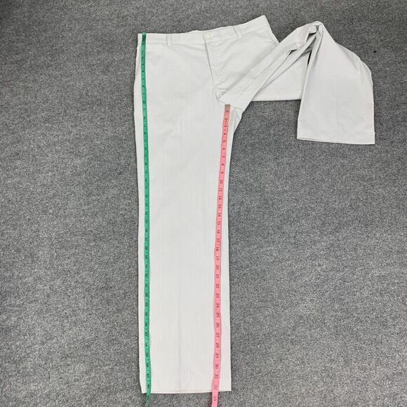 Nike Pants Mens 33 Ash White Tour Stripe Dri-FIT Flat Front Golf Performance - Picture 5 of 12